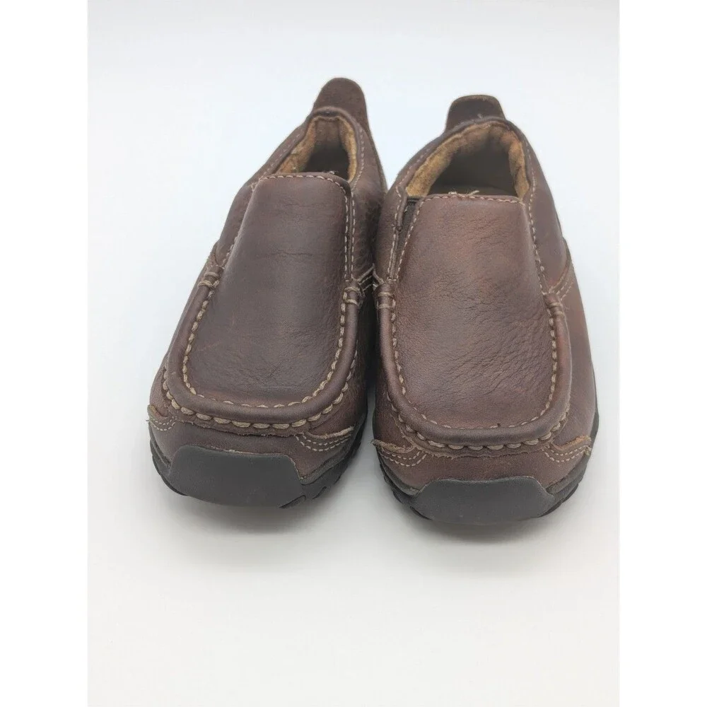 Timberland Toddler Boys Slip On Brown Leather Shoes Size 8.5